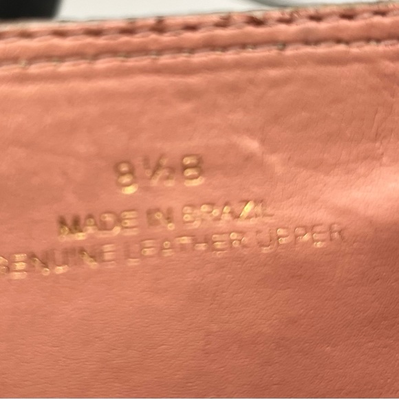 Anthropologie Miss Albright Full Zip Lace-up Back Sand Leather Boots  sz 8.5 - Picture 10 of 11